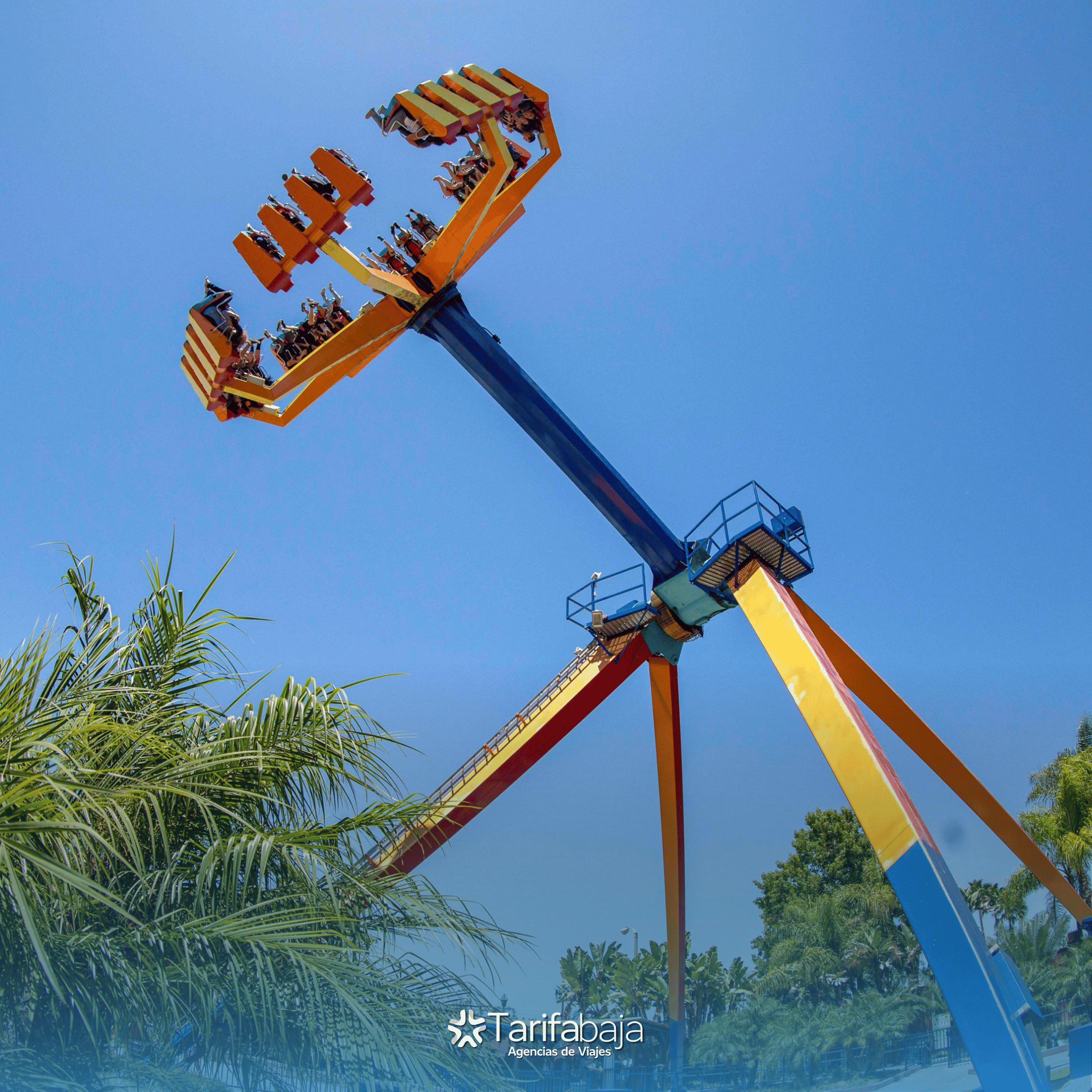 Colorful rides in Fiesta Village