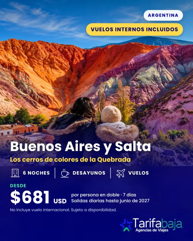 Flyer de Buenos Aires y Salta con vuelos internos